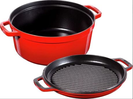Staub 7qt Braise & Grill Cast Iron Set
